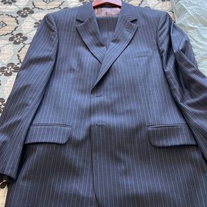 Paul Smith blue with pink pin stripes 2 button suit